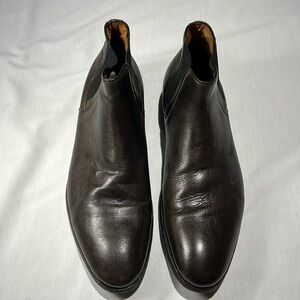 Johnston & Murphy Brown Leather Chelsea Boots Men’s 12 Made In Italy J&M 1850